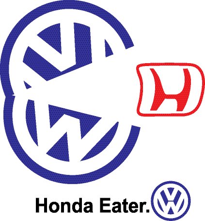 Volkswagen Sticker - Honda Eater