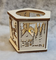 Christmas Scene LED Votive