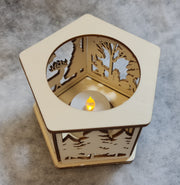 Christmas Scene LED Votive