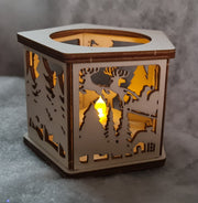 Christmas Scene LED Votive