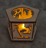 Christmas Scene LED Votive