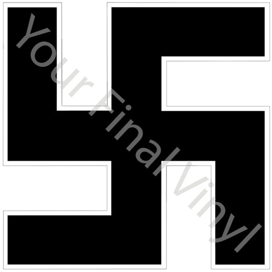 German Luftwaffe type Swastika with white border