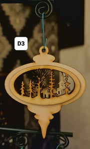 Xmas Scene Bourbel 3 Layers Xmas Tree Decoration