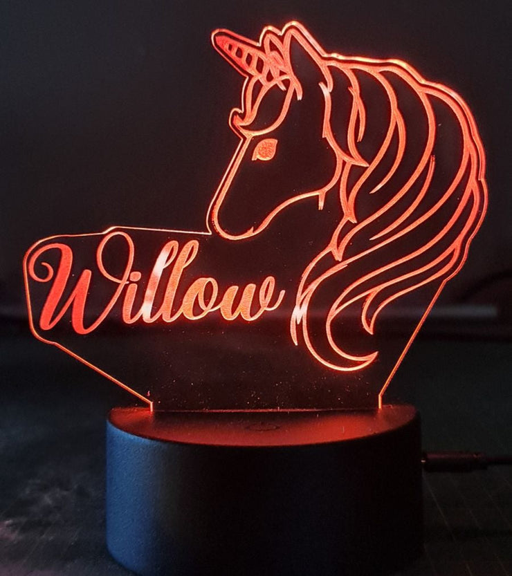 Customised Unicorn LED Night Light