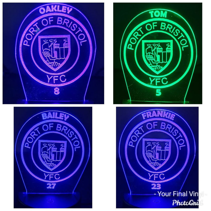 Customised Port of Bristol YFC LED Night Light