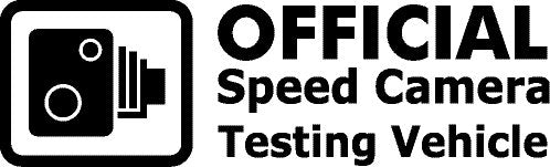 Volkswagen Sticker - Official Speed Camera Testing Vehicle