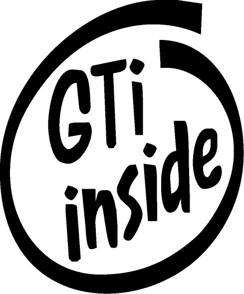 Volkswagen Sticker - GTi Inside
