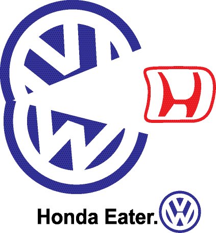 Volkswagen Sticker - Honda Eater