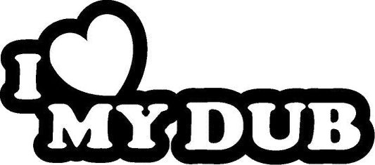 Volkswagen Sticker - I love my Dub