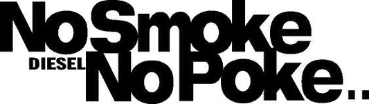 Volkswagen Sticker - No Smoke No Poke